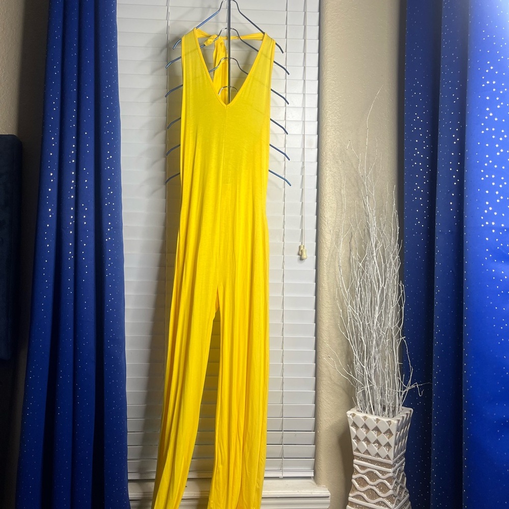 Yellow Sleeveless Jumpsuit